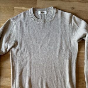 Buck Mason sweater lightweight tan color S